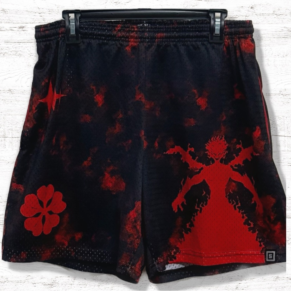Some Slight Clothing Men’s Men’s Graphic Print Mesh Athletic Shorts Size Large